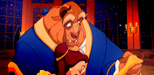 belle fell in love with the beast in beauty and the beast in