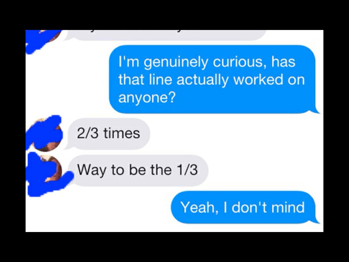 The worst Tinder pickup line. Ever.