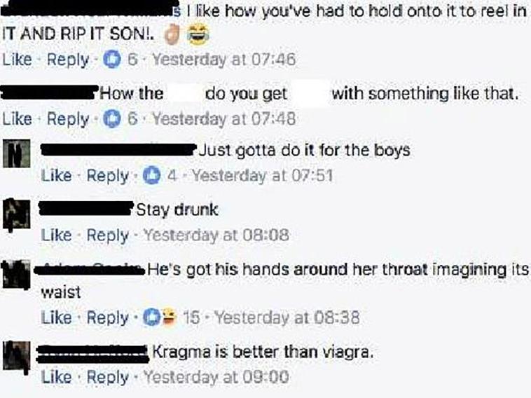 COMMENTS ON DISGUSTING FACEBOOK POST Comments on disgusting Facebook post